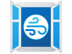Symbole für Fenster und Wind